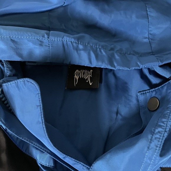 Revenge Og Windbreaker Jacket Men's Size XLarge Blue & Black - Picture 3 of 7
